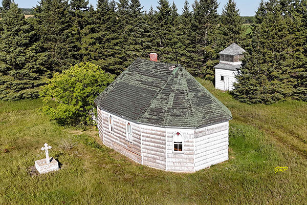 Aerial view of St. George&rsquo;s Romanian Orthodox Church