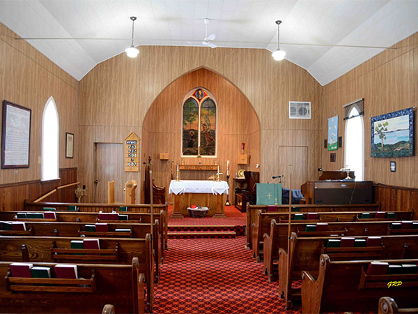 Interior of the former St. John’s Anglican Church