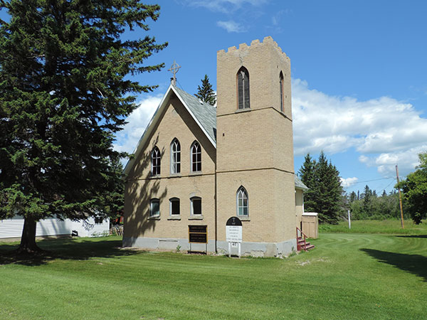Rear view of St. John’s Anglican Church in Bethany