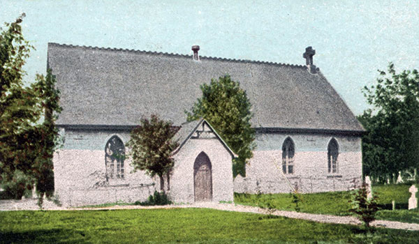 Postcard view of the third St. John’s Anglican Cathedral completed in 1862