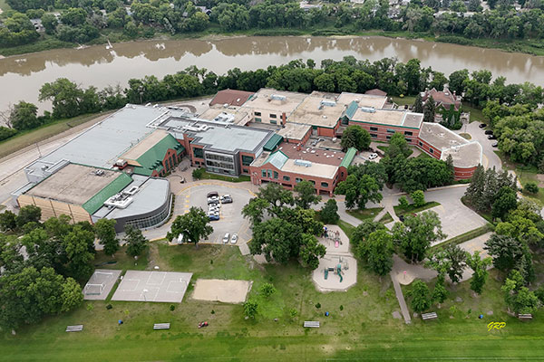 Aerial view of St. John&rsquo;s Ravenscourt School