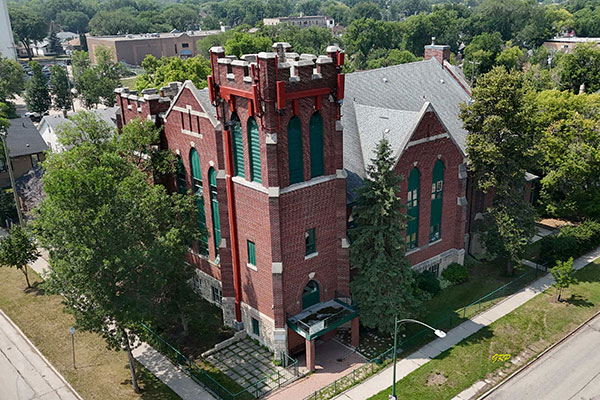 Aerial view of St. John’s United Church