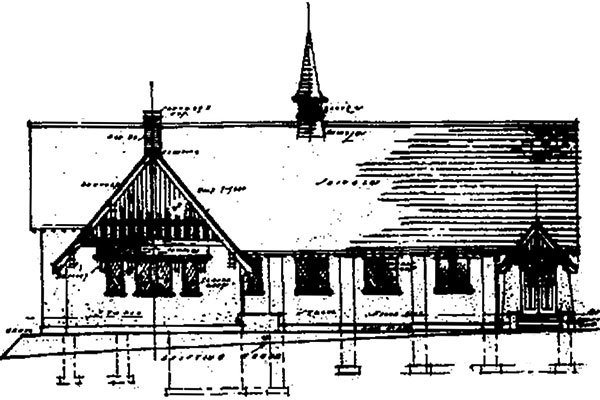 Architectural plans for St. Martin in the Field Anglican Church