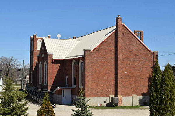 Rear view of St. Mary Roman Catholic Church
