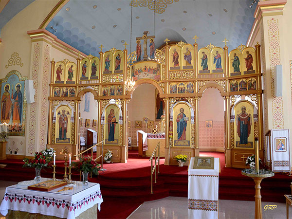 Interior of the Ukrainian Orthodox Cathedral of St. Mary the Protectress