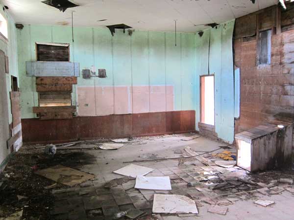 Interior of the former St. Mary’s School building