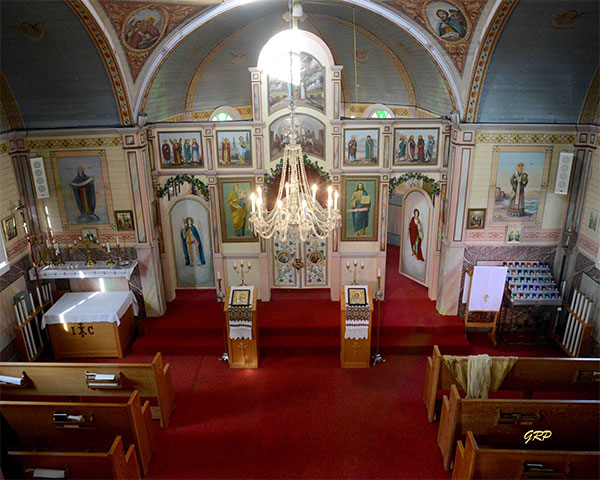 Interior of the St. Nicholas Ukrainian Orthodox Church