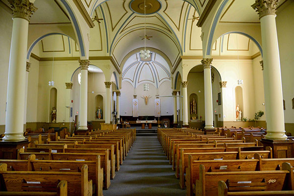 Interior of the St. Norbert Roman Catholic Church