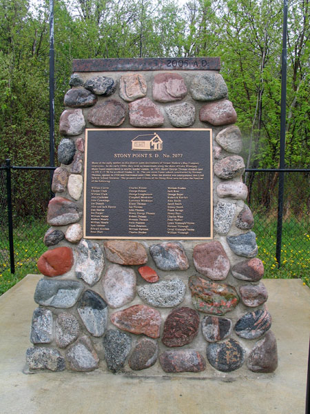 Stony Point School commemorative monument
