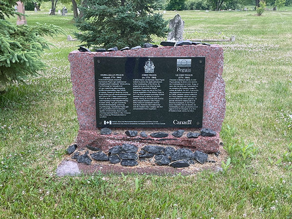 Chief Peguis plaque