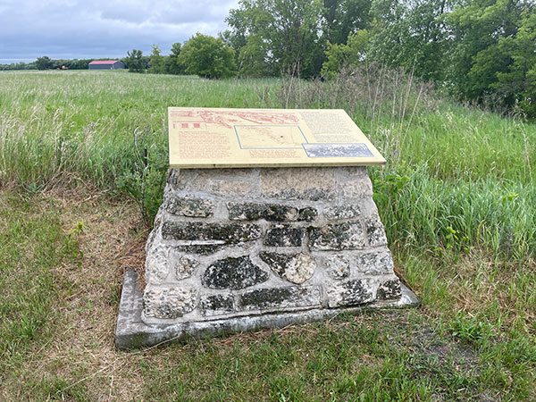 Commemorative plaque for Indigenous settlement at this site