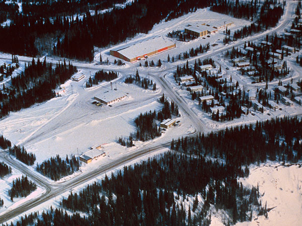Aerial view of the Sundance town site