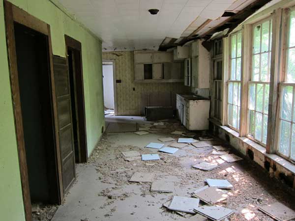 Interior of the former Swanford School building