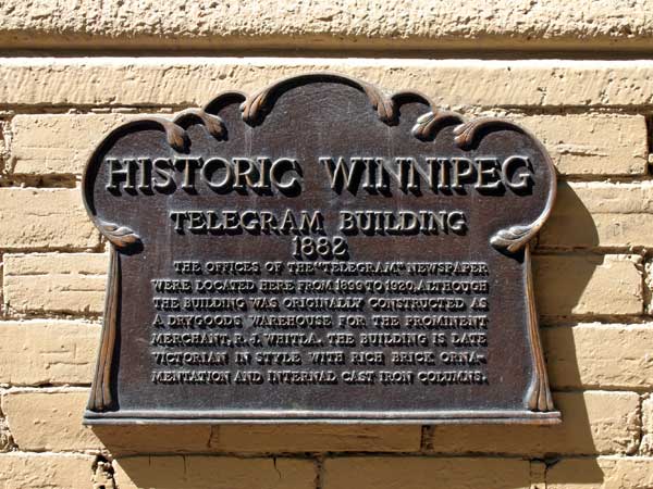 Telegram Building commemorative plaque