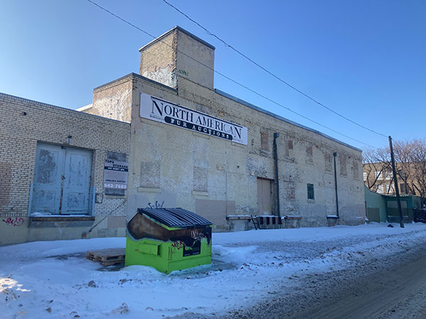 North view of the former Manitoba Government Telephones Warehouse