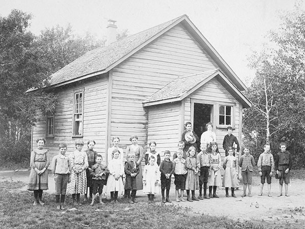 Teacher and students of The Oaks School
