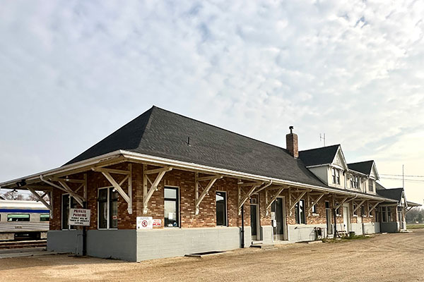 Canadian National Railway station at The Pas