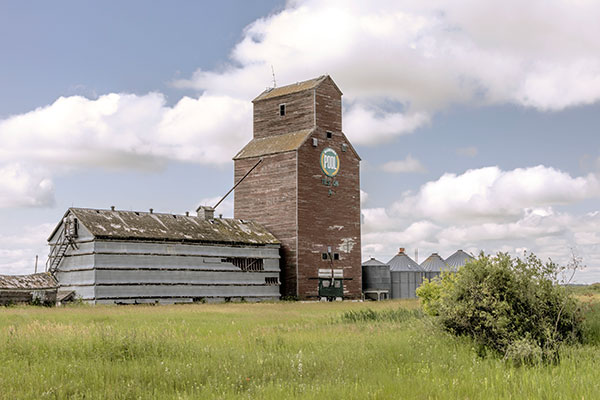 Former Manitoba Pool grain elevator A at Tilston