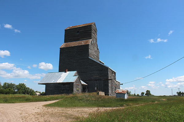 Former Lake of the Woods grain elevator at Tilston