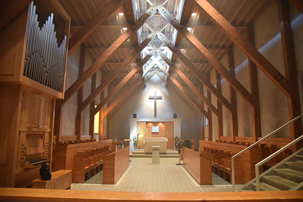 Interior chapel at the former Trappist Monastery