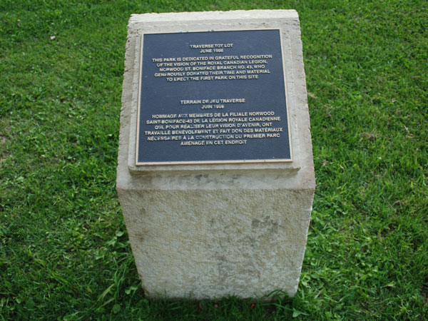 Traverse Park Monument