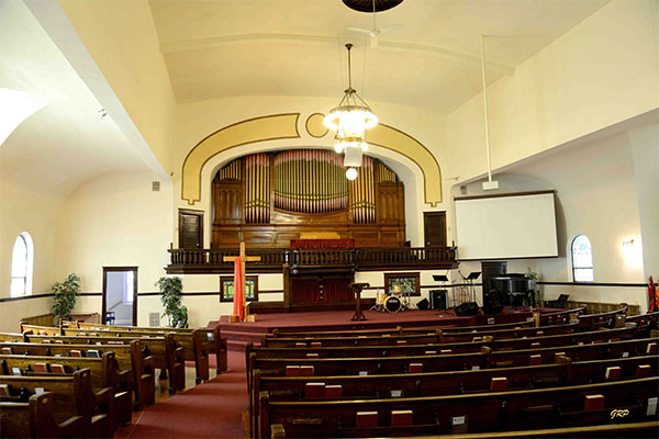 Interior of Trinity Baptist Church