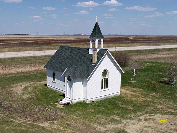 Aerial view of Union Point United Church