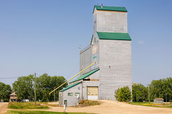 Former Manitoba Pool grain elevator at Waskada