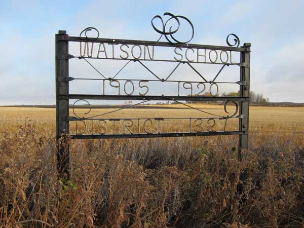 Watson School commemorative sign