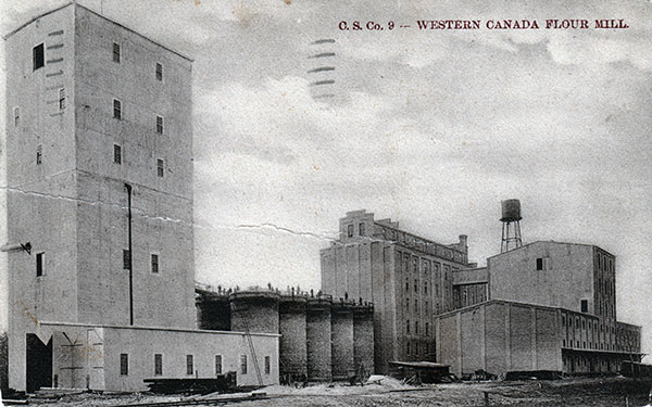 Postcard view of Western Canada Flour Mills