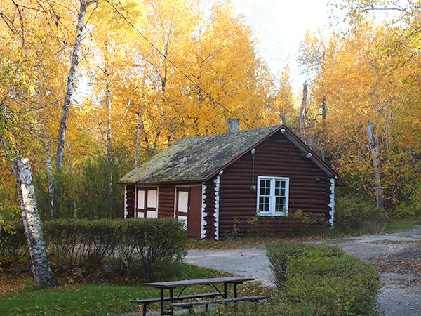 Service building at the Conservation Office Building at West Hawk Lake