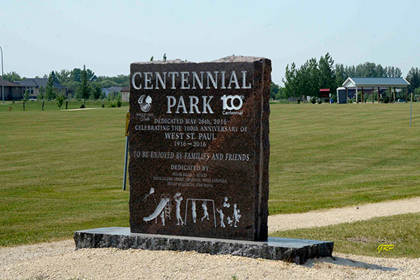 Centennial Park in West St. Paul