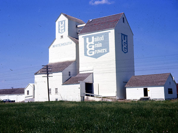 United Grain Growers grain elevator and annex at Whitemouth
