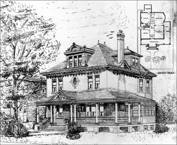 Architect’s Drawing of Wilson House