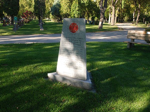 Winnipeg Fire Fighters Memorial Monument