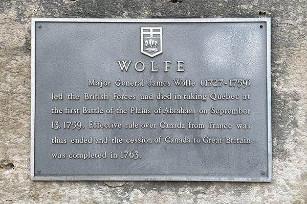Wolfe commemorative monument