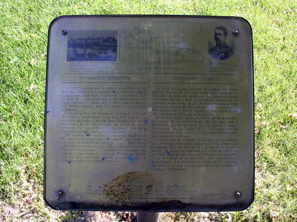 Wolseley Expedition Plaque