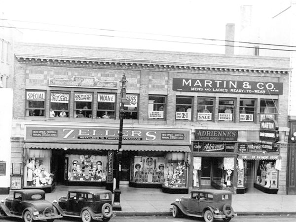 Glines Block in its as-built four-storey configuration