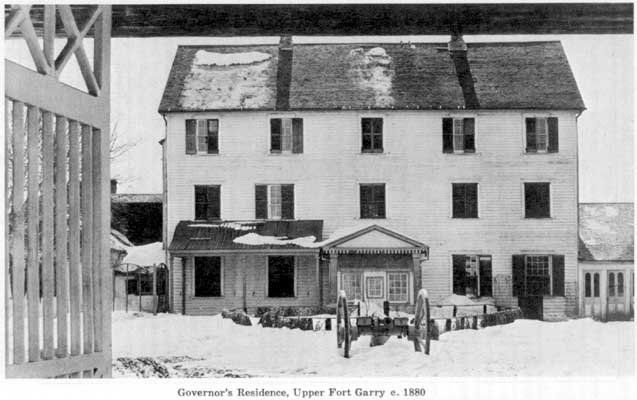 Governor's Residence, Upper Fort Garry, circa 1880