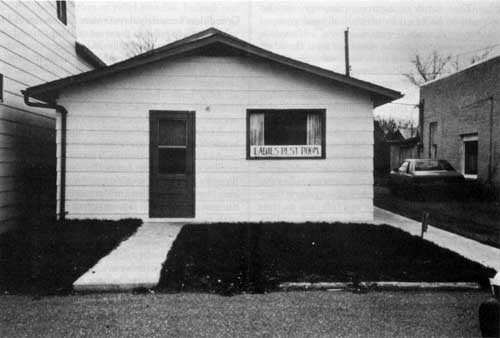 Wawanesa&rsquo;s rest room, built in 1971