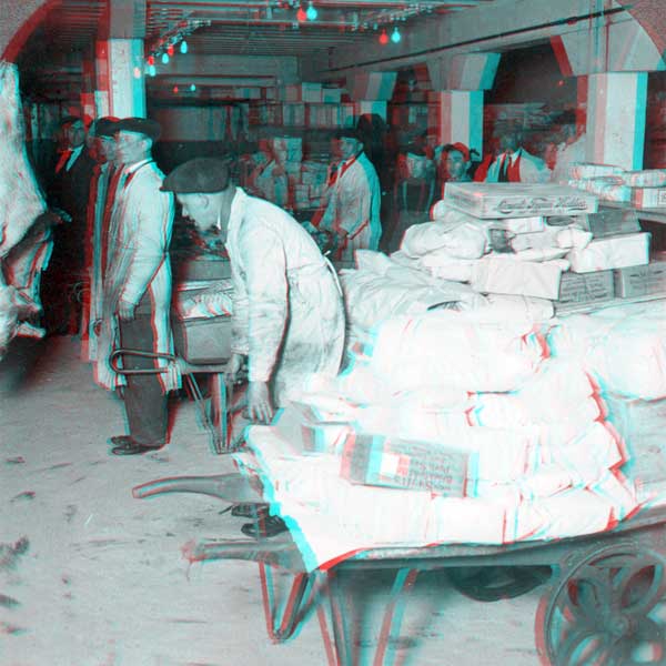 Meat packing room