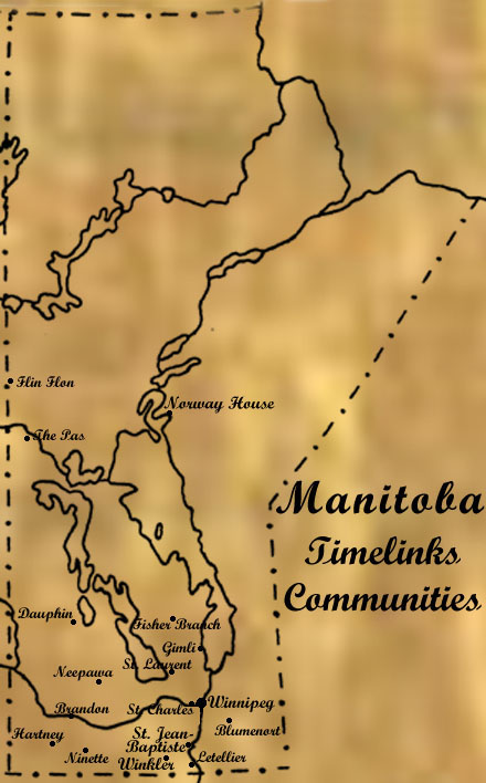 Timelinks communities in Manitoba