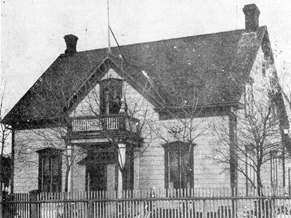 The Dubuc residence near the corner of Notre Dame Street and Tache Avenue, circa 1890