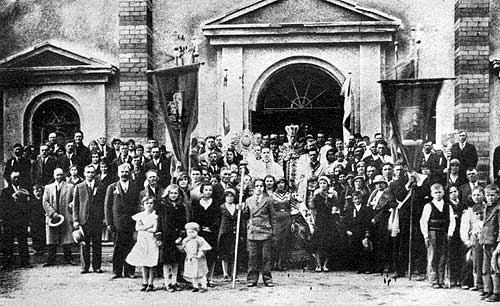 Consecration of new church, 20 July 1930