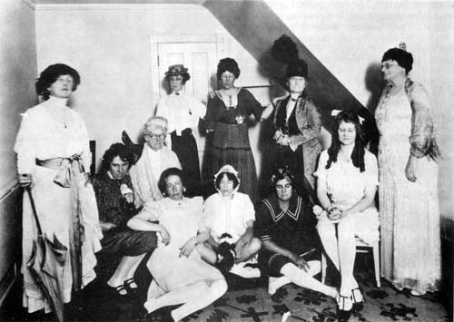 Canadian Women's Press Club, silver anniversary party at home of Mrs. C. P. Walker, circa 1932.