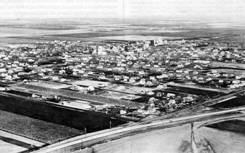 Air view of Altona, 1957.