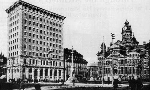 The Union Bank and old City Hall in the Exchange District, circa 1910.