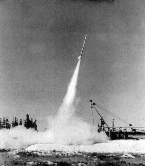 Rocket launch, Churchill Research Centre.