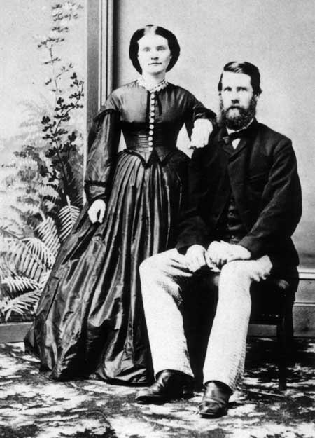 Alexander Brown and wife Margaret Neilson, c1865.