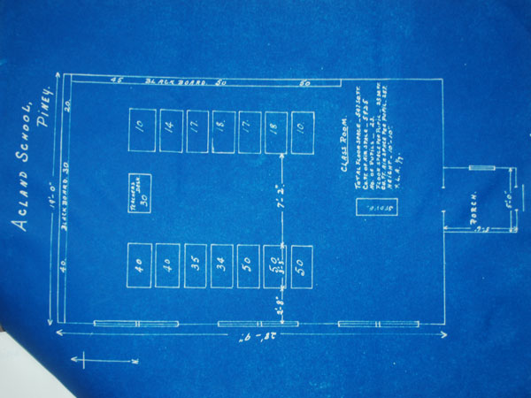 Blueprint of Acland School